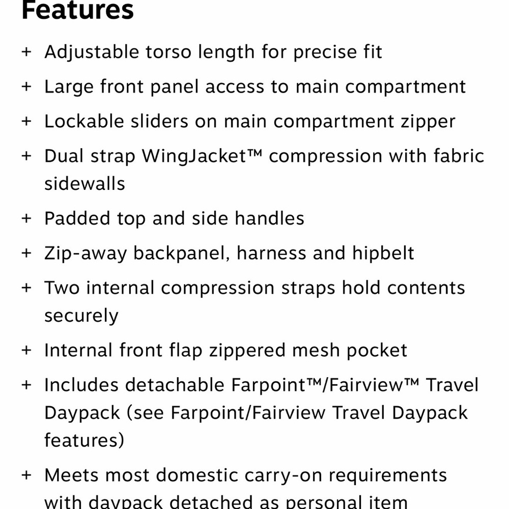 Osprey Farpoint™ 55 Travel Pack - Picture 7 of 7